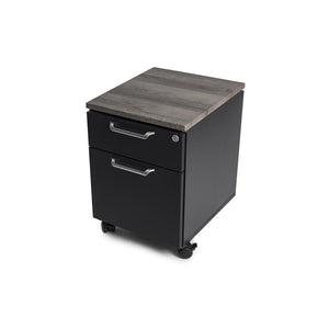 Mojo WorkSpace: Desk + Preassembled Mobile Cabinet Non Epicor Standing Desk Bundle